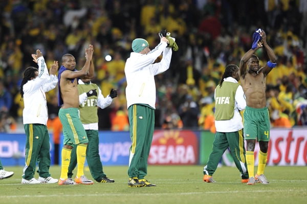 Los Bafana-Bafana se despidieron de su público