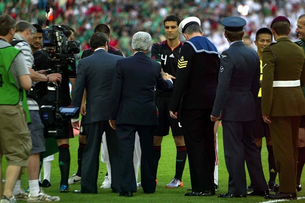 Los directivos saludaron a los equipos