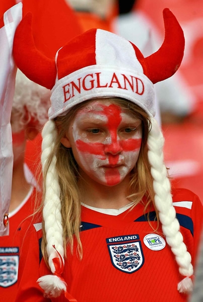 Los pequeños aficionados de Inglaterra