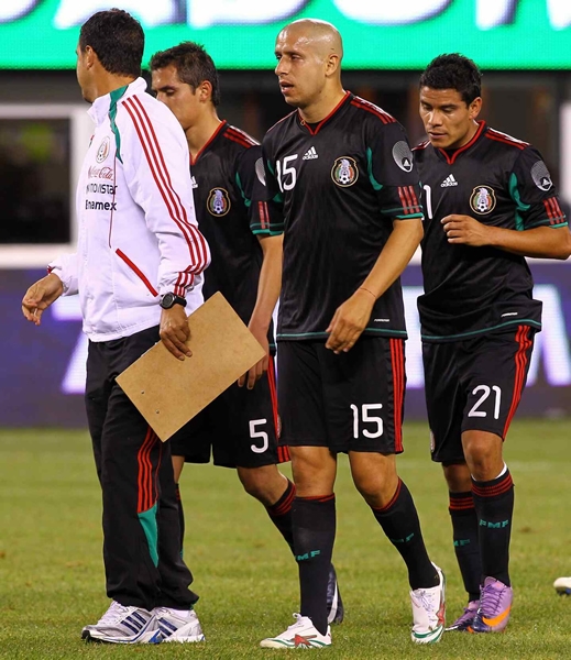 Los rostros de los jugadores no fueron de felicidad.