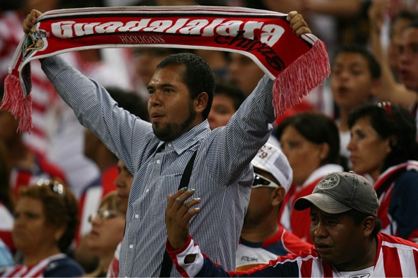 Los seguidores de las Chivas lucieron contentos