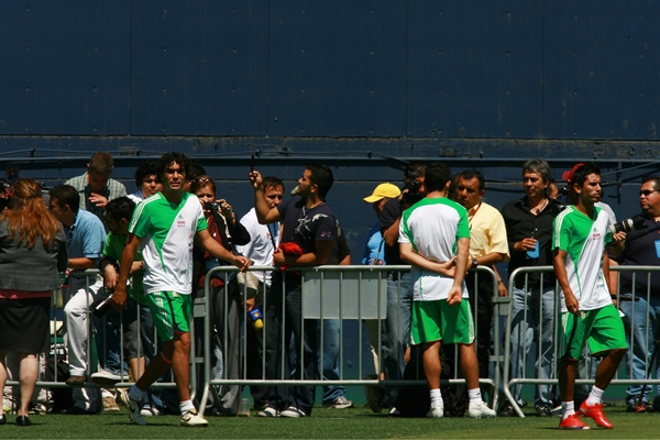 Los seleccionados se dieron tiempo de hablar con la prensa