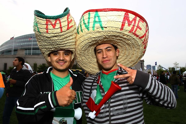 Los sombreros no podían faltar