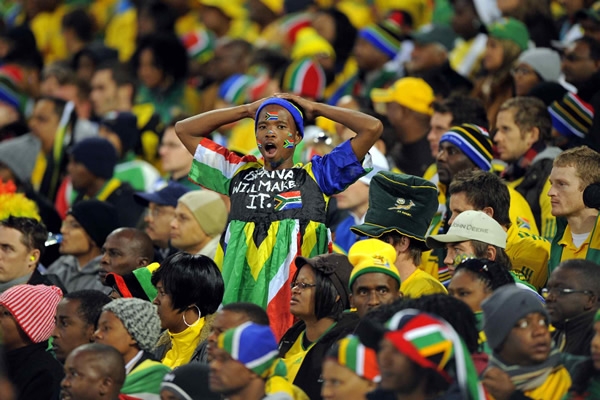 Los sudafricanos agradecieron a su equipo