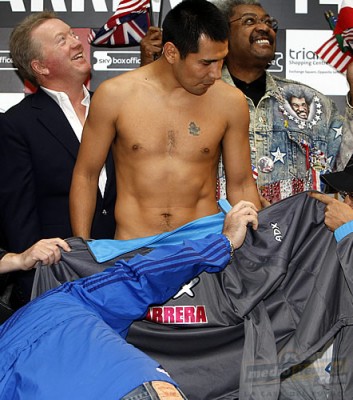 Marco Antonio Barrera estaba listo para su cita con la báscula.