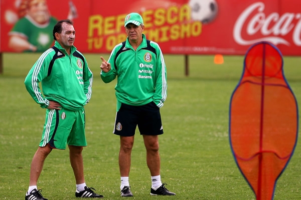 Mario Carrillo y Javier Aguirre