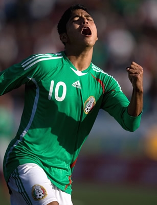 Martín Galván de la Selección Mexicana ante Trinidad y Tobago en el Premundial Sub-17.