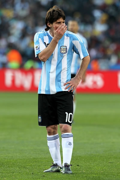 Messi no entendía por que la pelota no entraba