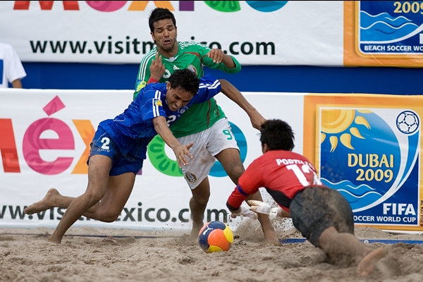 México- El Salvador en Premundial de Playa 2009