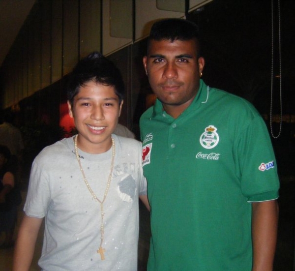 Miguel de los Santos con Hachita Ludueña