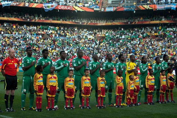 Nigeria saltó al campo con estos jugadores