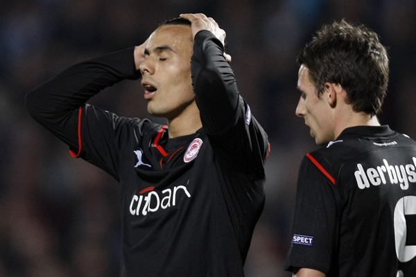 Olympiakos se quedó en el camino