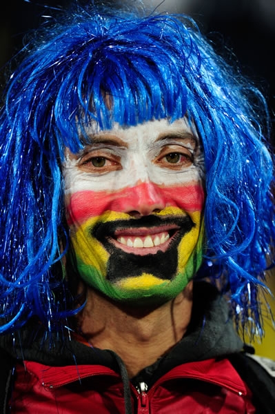 Pintoresco aficionado de Ghana