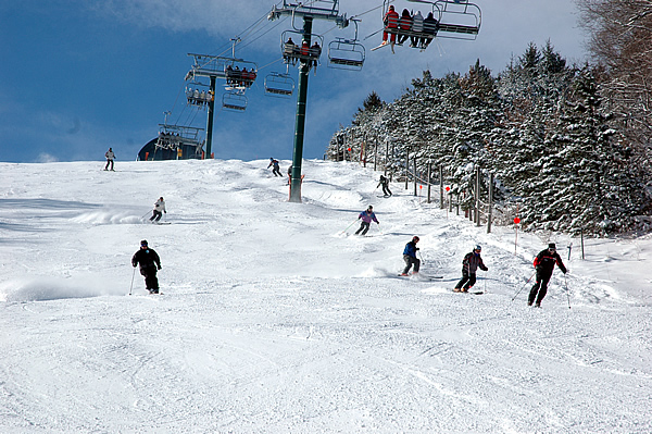 Pistas y telesilla de Belleayre Mountain.