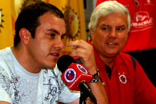 Presentación de Cuauhtemoc Blanco en Veracruz