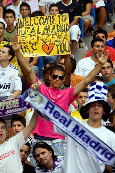 Presentación de Karim Benzema en el Bernabéu