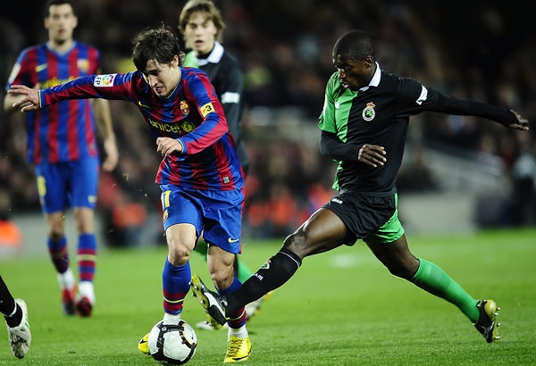 Racing no opuso resistencia ante el Barcelona.