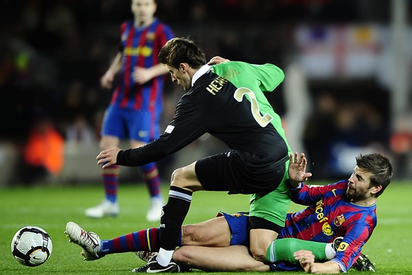 Regresó Piqué para dar solidez a la zaga blaugrana.