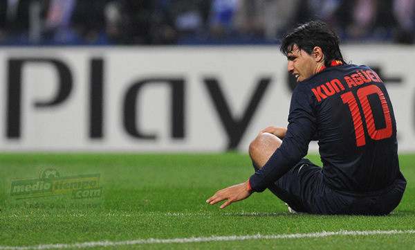 Sergio Agüero quiso echarse el equipo al hombro.