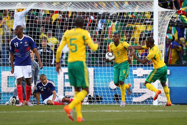 Sudáfrica celebra el 2-0