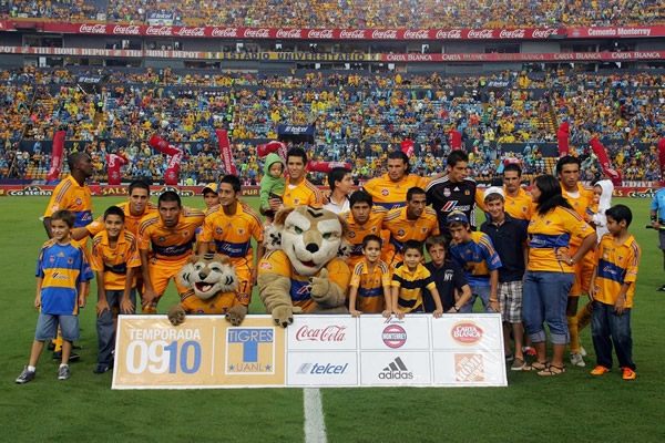 Tigres es retratado antes del inicio del partido