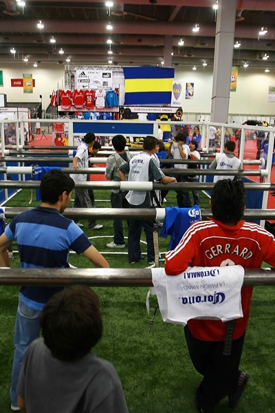 Un futbolito de carne y hueso