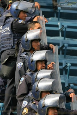 Un gran número de elementos de seguridad para el Clásico Joven.