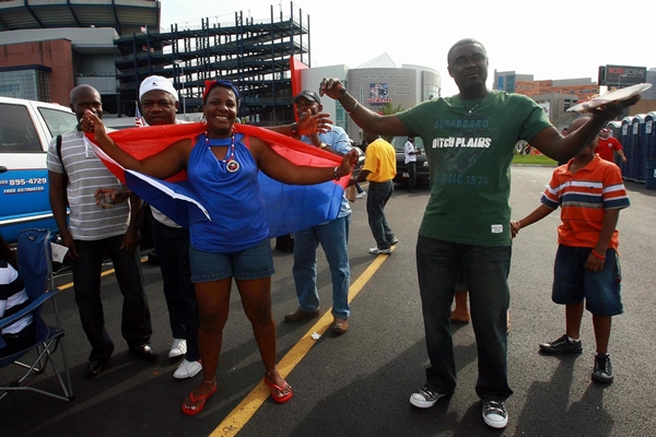 Una fiesta de los haitianos.