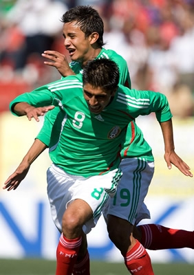 Víctor Manon de la Selección Mexicana ante Trinidad y Tobago en el Premundial Sub-17