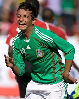 Víctor Manon de la Selección Mexicana ante Trinidad y Tobago en el Premundial Sub-17