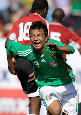 Víctor Manon de la Selección Mexicana ante Trinidad y Tobago en el Premundial Sub-17