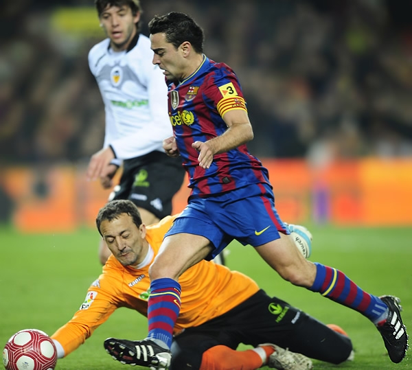 Xavi intentó por todos los medios.