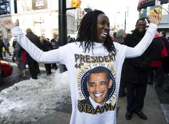 La comunidad afroamericana celebró la llegada de Obama al poder