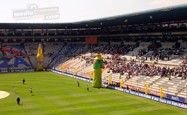 El Estadio ';Huracán'; de Hidalgo no tuvo una buena entrada para el duelo entre los Tuzos y Potros.