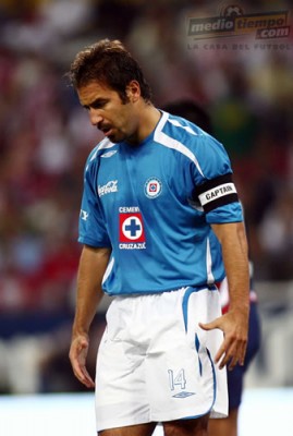 Joaquín Beltrán, después del segundo tanto del Guadalajara.