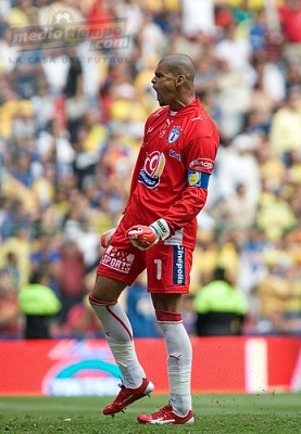 Miguel Calero gritó el gol del ';Chaco'; a todo pulmón.