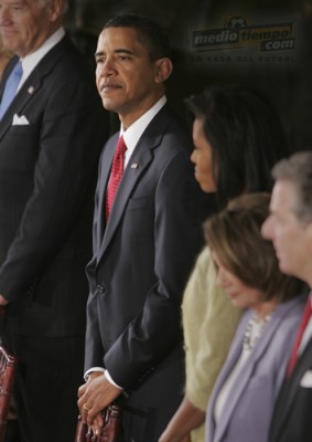 Obama espera atento su momento triunfal en la capital de Estados Unidos
