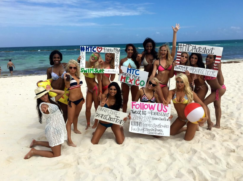 Cheerleaders de Texans tomaron México