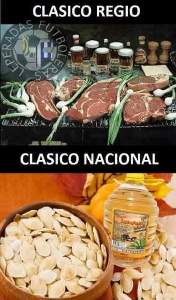 Clásico Regio vs. Clásico Nacional en memes
