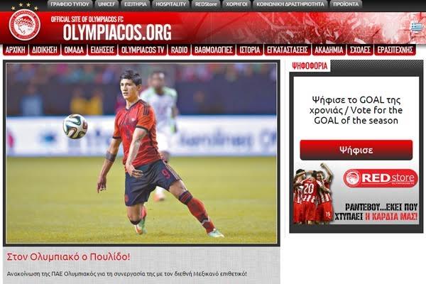 Para julio de 2015 Olympiacos anunció llegada de Pulido.