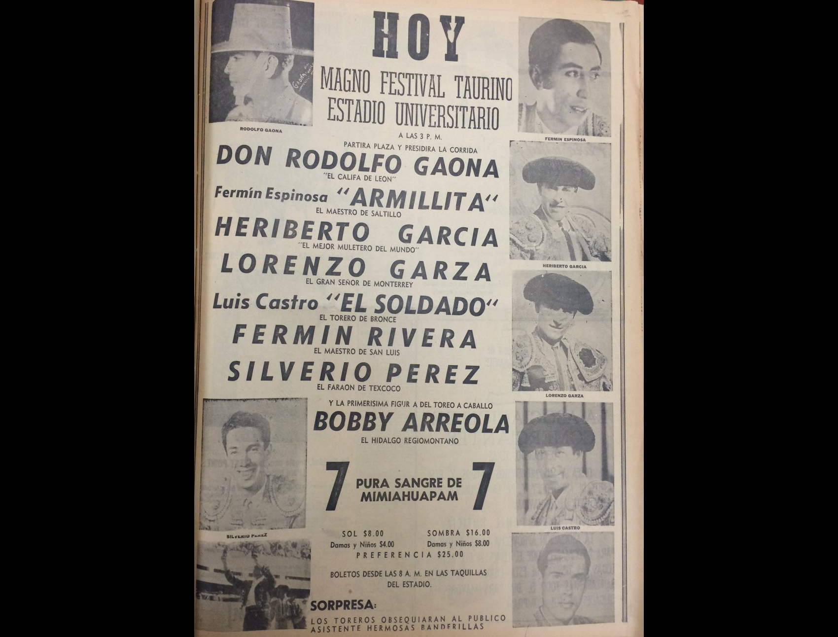 El estadio Universitario primero fue plaza de toros