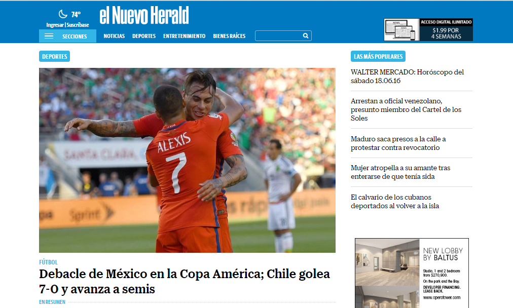 El Tri traspasó fronteras