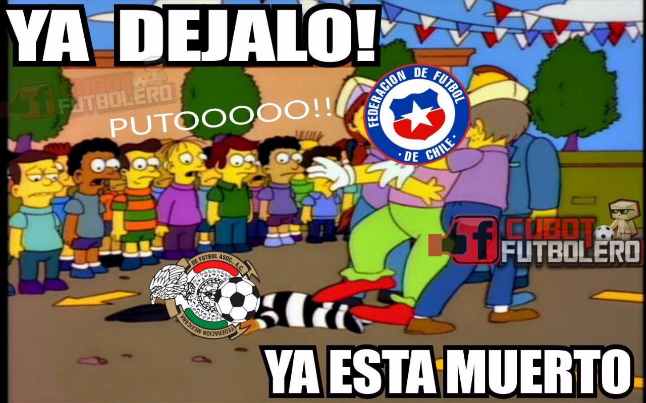 Los memes se dan gusto con la patética noche de México contra Chile.