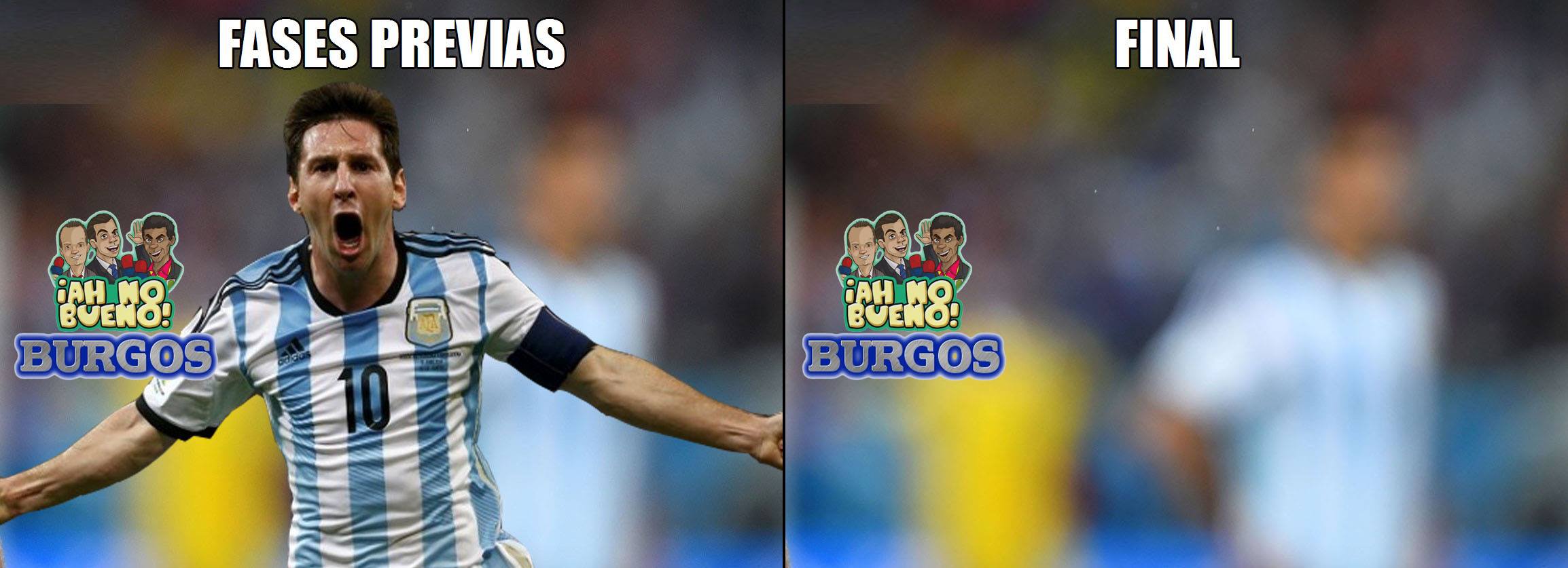 Sin piedad, los memes hacen de las suyas con Lionel Messi y Argentina.