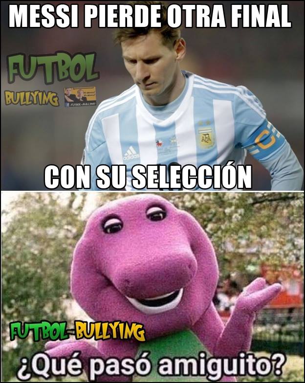 Sin piedad, los memes hacen de las suyas con Lionel Messi y Argentina.