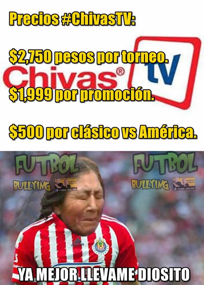 Memes con calidad de Chivas TV