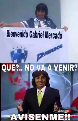 Rayados, la burla en memes por culpa de Mercado