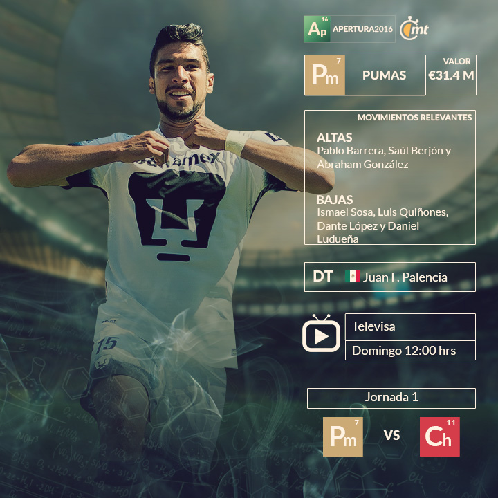 Los 18 equipos de la Liga MX 