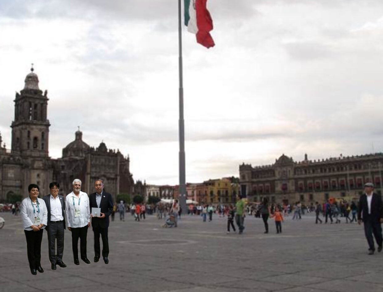 El montaje que hizo el COM a la comitiva japonesa fue inspiración de memes.