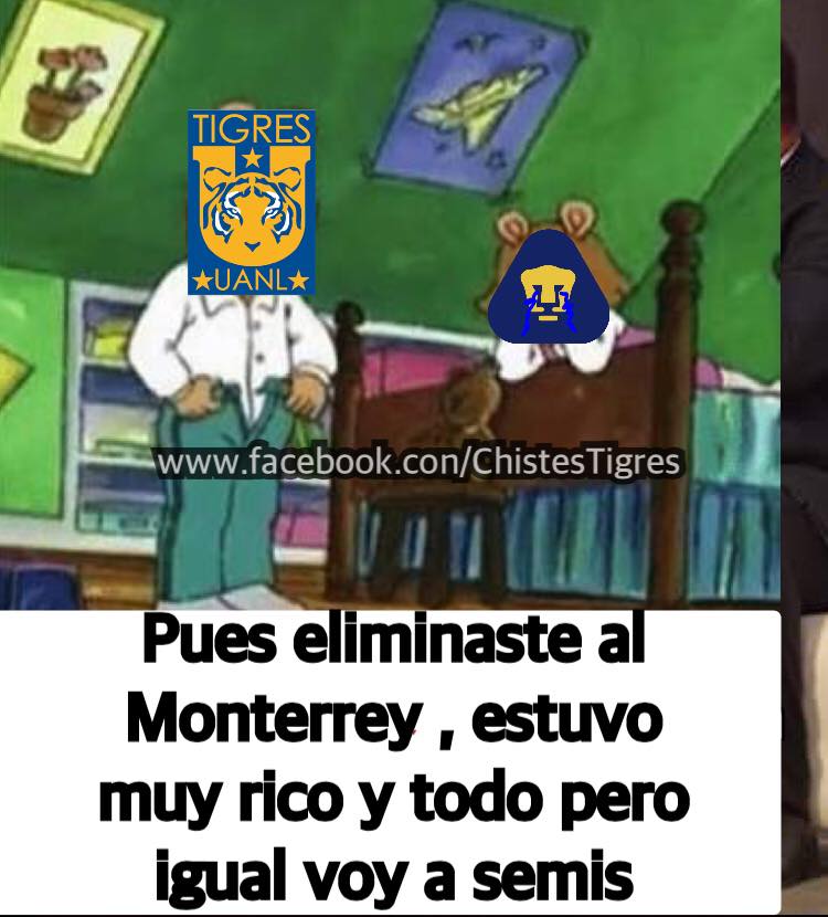 Tigres masacró a Pumas hasta en memes